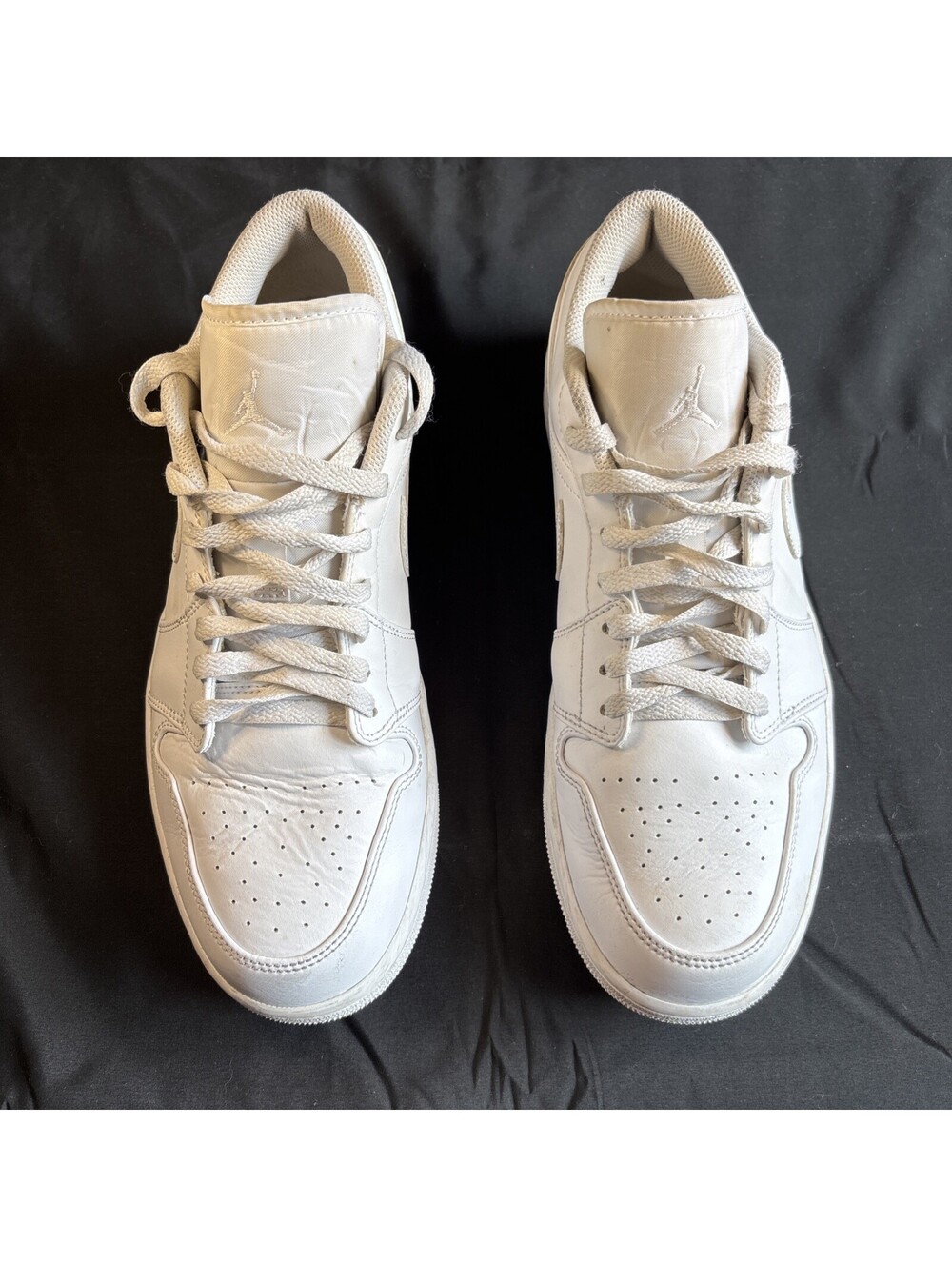 Nike Air Jordan 1 low triple white mens size 12 ,2022